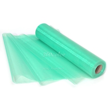 Mint Green Sheer Organza Roll 25Meters x 29cm Wedding party Decoration Chair Bow Sash Table Runner Swag 2024 - buy cheap