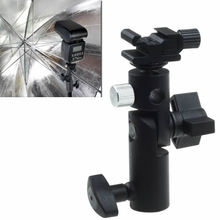E II Type Flash Hot Shoe Swivel Umbrella Holder Mount Light Stand Bracket Studio 2024 - buy cheap
