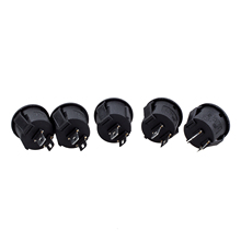 New Style 5 Pcs SPST Black Button On/Off Round Rocker Switch AC 6A/125V 3A/250V 2024 - buy cheap