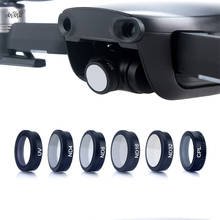 Фотофильтры ND4 + ND8 + ND16 + ND32 + UV + CPL ND фильтр оптический стеклянный объектив для DJI Mavic Air Drone аксессуары 2024 - купить недорого
