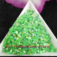 10000 шт./пакет, SS12 3 мм темно-зеленый цвет AB Желейная Смола Кристалл Стразы s аппликация для дизайна ногтей Стразы для самостоятельного маникюра 2024 - купить недорого