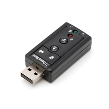 Free shipping USB2.0 External 7.1 Channel 3D Virtual Audio Sound Card Adapter PC Laptop Black 2024 - buy cheap
