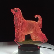 Afghan Hound Most Beautiful Dog 3D LED lamp 7 Colors USB Touch Night Lights Home Living Room Lighting Decor Kids Gift 2024 - buy cheap