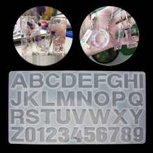 36PCS Handmade Jewelry Making Tool Alphabet Letters Numbers DIY Silicone Mould 2024 - buy cheap
