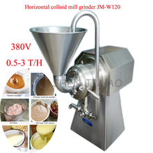 Horizontal colloid mill grinder JM-W120 Vertical colloid mill sesame peanut butter colloid mill stainless steel 0.5-3T/h 7.5KW 2024 - buy cheap