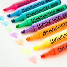 Resaltador triangular de papelería creativa, marcador de línea de Color, pluma fluorescente desechable para dibujo, suministros escolares 2024 - compra barato