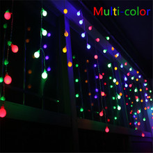 Novidade 96 led 4m globo conectável festão festa bola corda lâmpadas led luzes de natal fadas casamento jardim pingente guirlanda 2024 - compre barato