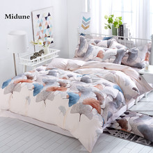 New 3D 100%cotton Beautiful Leaf flowers comfortable soft bedding set duvet cover/sheet/pillowcases king/queen double size 2024 - buy cheap