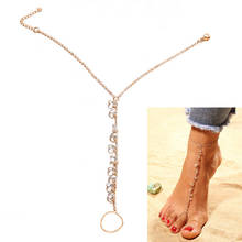 1Pc Beach Barefoot Chain Anklet Shiny Rhinestone Zircon Sexy Anklets Bracelet Foot Jewelry 2024 - buy cheap