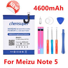 chensuper BA621 4600mAh Battery For Meizu Meilan Note 5 M5 Note5 Replacement Phone Batteries+Gift tools +stickers 2024 - buy cheap