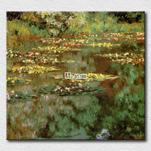 Les Nympheas by Monet masterpieces reproduction canvas prints hang on the living room wall paintings 2024 - buy cheap