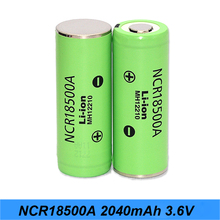 Batería recargable Original de 3,6 V, 18500 NCR18500A, 2040mAh, para batería de litio Panasonic 18500 3,7 v 2024 - compra barato
