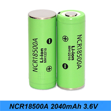 Original 3.6V 18500 NCR18500A 2040mAh Rechargeable Battery For Panasoniic lithium battery 18500 3.7v 2024 - buy cheap