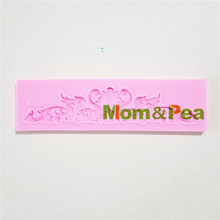Mom&Pea 1321 Free Shipping Floral Deco Silicone Mold Cake Decoration Fondant Cake 3D Mold Food Grade 2024 - buy cheap