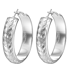 wholesale 50mm hollow cheap silver plated round hoop earring for women special design fashion jewelry gift large round earring 2024 - buy cheap