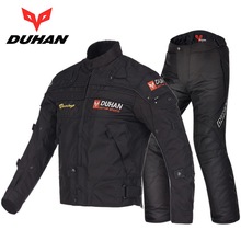 DUHAN moto racing suit jacket pants winter warm motorcycle riding clothes suits motorbike jackets pants clothing D-020 and DK-09 2024 - buy cheap