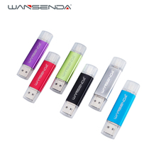 Wansenda Metal OTG USB Flash Drives Pendrives 4GB 8GB 16GB 32GB 64GB 128GB 256GB Cle USB Stick for Micro Android/PC Pen Drive 2024 - buy cheap
