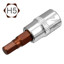 UXCELL 2Pcs S2 Steel H5 Hexagon Size Hex 1/4-Inch Drive Bit Socket for Superior Hardness Great Rust Resistant 2024 - buy cheap