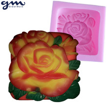 3Д Росе силиконовые формы  Ручной работы формы для мыла DIY цветок силиконовая форма 2024 - купить недорого