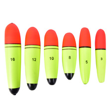 Isca flutuante de pesca, 2 peças, eva, vermelho e amarelo, bobber, flutuador, isca de lúcio, água salgada 2024 - compre barato