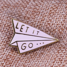 Paper Plane Badge Origami Flying Hard Enamel Pin 2024 - buy cheap