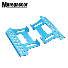 Merepaccor placa de pedal lateral de metal, 2 peças para peças de carro 1/10 axial scx10 rc crawler 2024 - compre barato