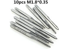 10pcs M1.8*0.35 Machine screw tap HSS H2 Straight Fluted Screw Thread Metric Plug Hand Tap Drill 2024 - buy cheap