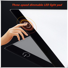 Base gráfica ultrafina a4, tablet com luz de led para desenho, rascunho e tela de cópia 2024 - compre barato
