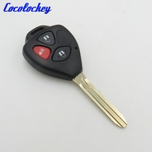 Cocolockey-llave ciega sin llave, mando a distancia, funda de carcasa de entrada sin llave para Toyota RAV4, 3 botones, sin logotipo 2024 - compra barato