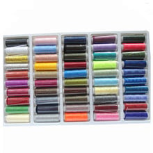 Набор швейных ниток из полиэстера, 50 цветов, 150 ярдов/рулон, для домашнего использования и швейной машины, линия для шитья 2024 - купить недорого