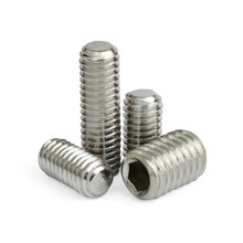 2PCS 304 stainless steel flat end screw set screws screw headless screw M8*45 2024 - buy cheap