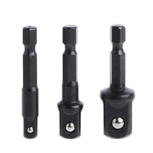 3 Pcs Socket Adapter Set Hex Shank to 1/4 3/8 1/2 Inch Impact Driver Drill Bits Hand Tools 2024 - buy cheap