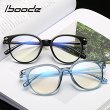iboode Transparent Round Glasses Women Optical Eye Glasses Frames for Women Men Ultralight Eyeglasses Frame Female Male oculos 2024 - buy cheap