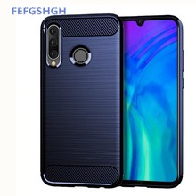 For Huawei Honor 20 Pro Case Soft Silicone Brushed Carbon Fiber For Huawei Honor 20 Lite 20i Rugged Armor Phone Cases Cover 2024 - buy cheap