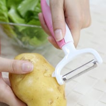 Vegetable Fruit Peeler Slicer Cutlery Stainless Steel Peeler Salad Potato Cooking Tools Kitchen Accessories Gadgets Pink Black 2024 - buy cheap