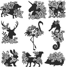 Flamingo Deer Animal Sihouette Metal Cutting Dies Stencil for DIY Scrapbooking Embossing Photo Album Decoration Craft Die Cut 2024 - buy cheap