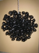 Modern Hand Blown Glass Black Chandelier Ball Light 2024 - buy cheap