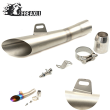 Universal Motorcycle Exhaust Pipe Muffler Motorbike Motorcross Scooter Escape Modified Exhaust System For Suzuki GSX GSF R 600 2024 - buy cheap
