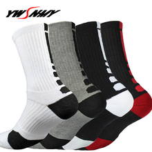 High Quality Brand Mens Professional Elite Striped Non-slip Warm CoolMax Male Compression Thicken Bottom Towel Socks for Men 2024 - buy cheap