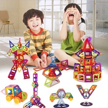 100pcs Mini Magnetic Designer Building Construction Toys Set Magnet Magnetic Blocks Educational Toys For Children Kids Gift 2024 - buy cheap