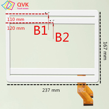 10.1 Inch for 2.5D glass Excelvan F666 3G Phablet MTK6580 A7 Quad Core Capacitive touch screen panel repair replacement 2024 - buy cheap