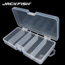 JACKFISH Fishing Box 17.5*3*8.9cm PVC Lure Box Bait Storage Case 5 Compartment Fishing Tackle Tool for Carp Fishing Pesca 2024 - buy cheap