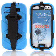 Hybrid Best Impact Silicone Case Cover For Samsung Galaxy S3 i9300 Stand Phone Cases Screen Protector 2024 - купить недорого