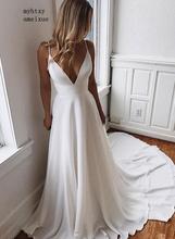 2020 сексуальное Белое женское вечернее платье с v-образным вырезом, Длинное Элегантное кружевное платье с аппликацией на заказ, вечерние платья, роскошное вечернее платье 2024 - купить недорого