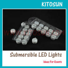 Factory Vendor 100pcs 11 Colors 2PCS CR2032 Battery Submersible LED lights 2024 - buy cheap