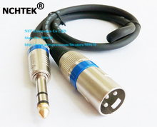 NCHTEK 2M DIY Microphone XLR 3Pin Male Speaker Jack to 6.35mm Stereo Male Plug Connector Cable/Free Shipping/1PCS 2024 - buy cheap