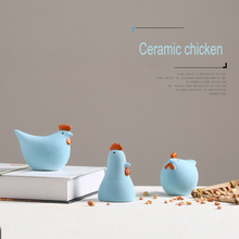 Cute Chicken Ceramic animal miniature figurines Mini Small Chick Arts and Crafts living room home decoration accessories gifts 2024 - buy cheap