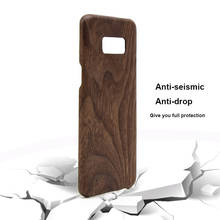 Natural Showkoo Brand New Wood Phone Case For Samsung Galaxy S8 Plus S8 Cover Wooden High Quality Shockproof Protector Coque 2024 - buy cheap