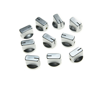10pcs Silver Davies Style 1/4" Guitar Effects Pedal Knobs AMP Amplifier Knob 2024 - buy cheap