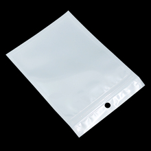 11cm*16cm White / Clear Reclosable Valve Zipper Plastic Retail Packaging Bag Ziplock Zip Lock Bag Storage Package W/ Hang Hole 2024 - buy cheap